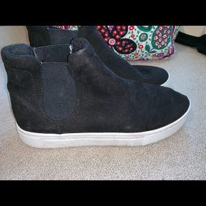 H&M black suede sneakers